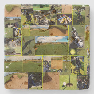 Golf Photo Collage Stenunderlägg