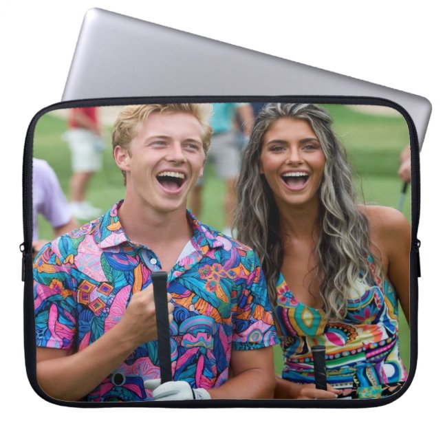 Golf Photo Customize Personalize Laptop Fodral (Framsidan)