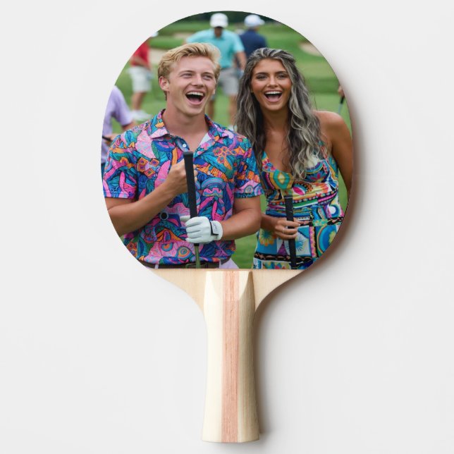 Golf Photo Customize Personalize Pingisracket (Framsidan)