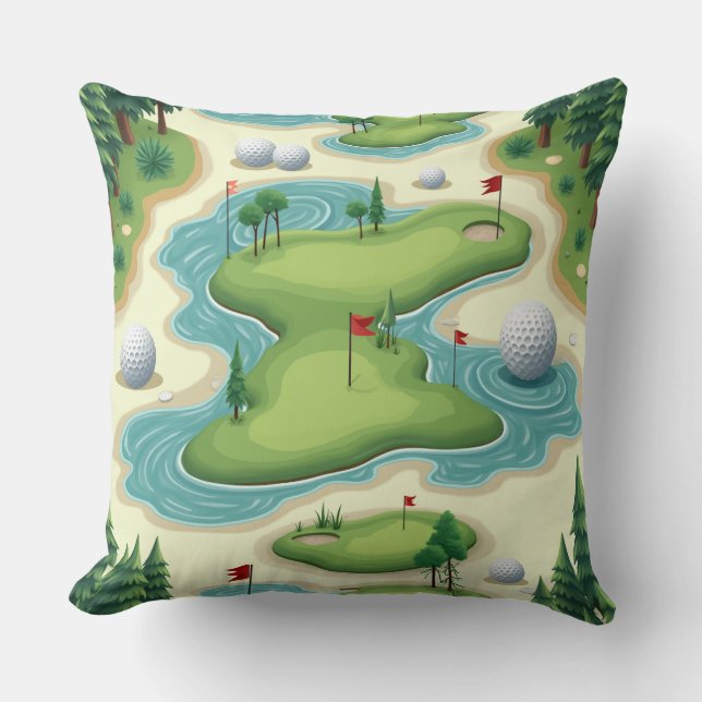 Golf Pillow Kudde (Framsida)