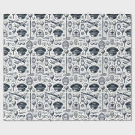 Golf Pilot tema med flygplan Presentpapper