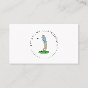 Golf Player - Affärskortet Instruktör Visitkort