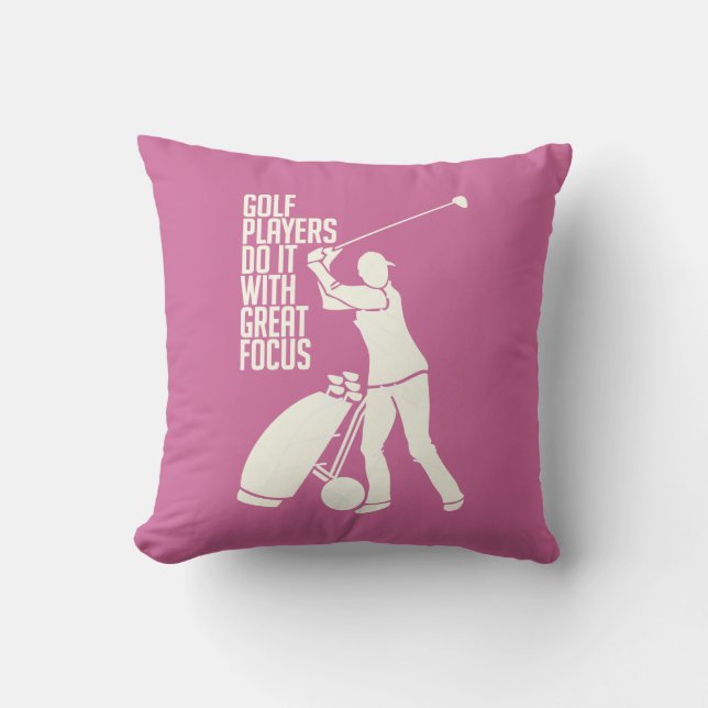 GOLF PLAYER anpassningsbar dekorativ kudde (Framsida)