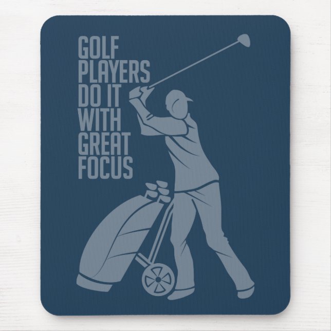 GOLF PLAYER anpassningsbar mousserande Musmatta (Framsidan)