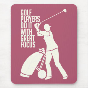 GOLF PLAYER anpassningsbar mousserande Musmatta