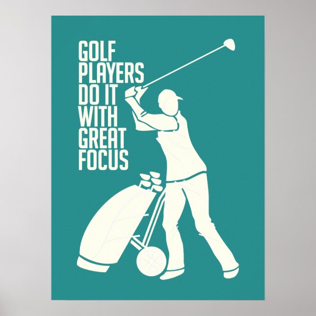 GOLF PLAYER-anpassningsbarna poster (Framsidan)