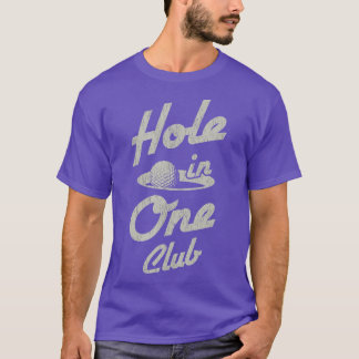 Golf Player Equipment Hål i en Klubb Golfer Shi T Shirt