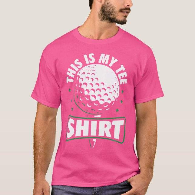 Golf Player Funny Golf Klubb T Shirt (Framsida)