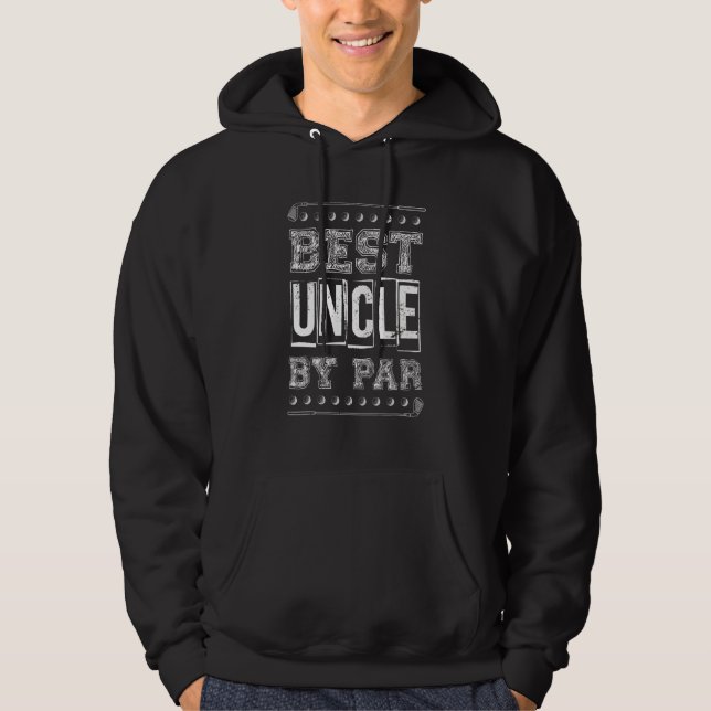 Golf Player Golf Klubb Golfer farbror Sport Golf Hoodie (Framsida)