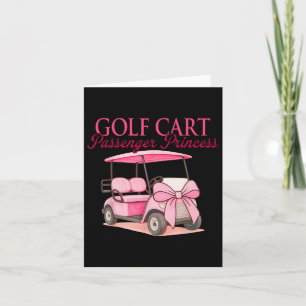 Golf Player Golf Vibes Coquette Golf Cart Penger P Kort