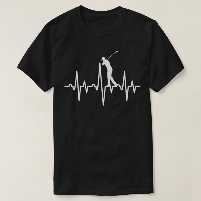 Golf Player Heartslag 1 T Shirt (Design framsida)