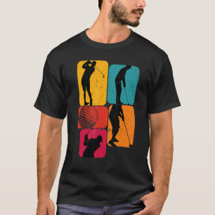 Golf Player Retro Design T Shirt