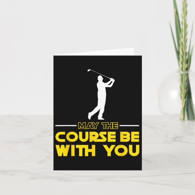 Golf Player säger att det kan vara med dig Golf Kort (Framsida)
