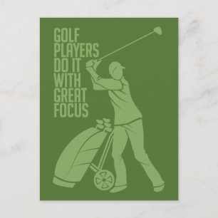 GOLF PLAYER-vykort för anpassningsbar Vykort
