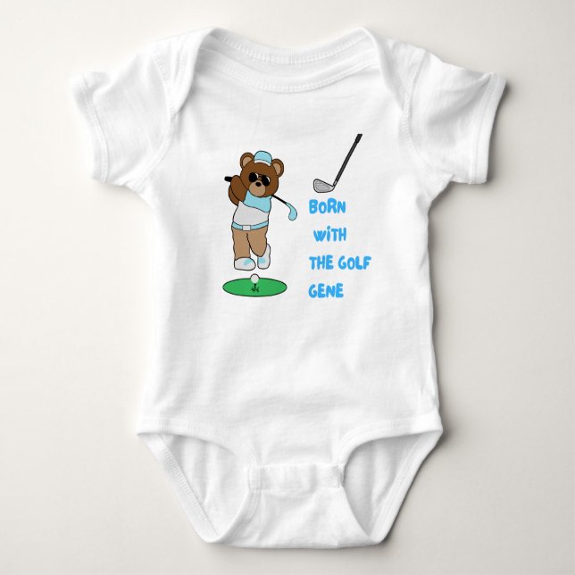 Golf pojke Born med golfgenen T Shirt (Framsida)