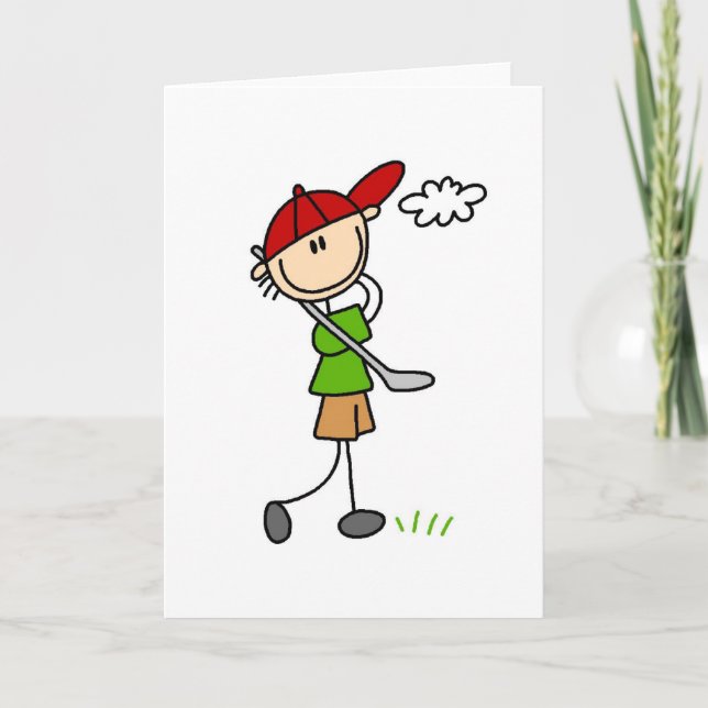 Golf Pose-kort Kort (Framsida)