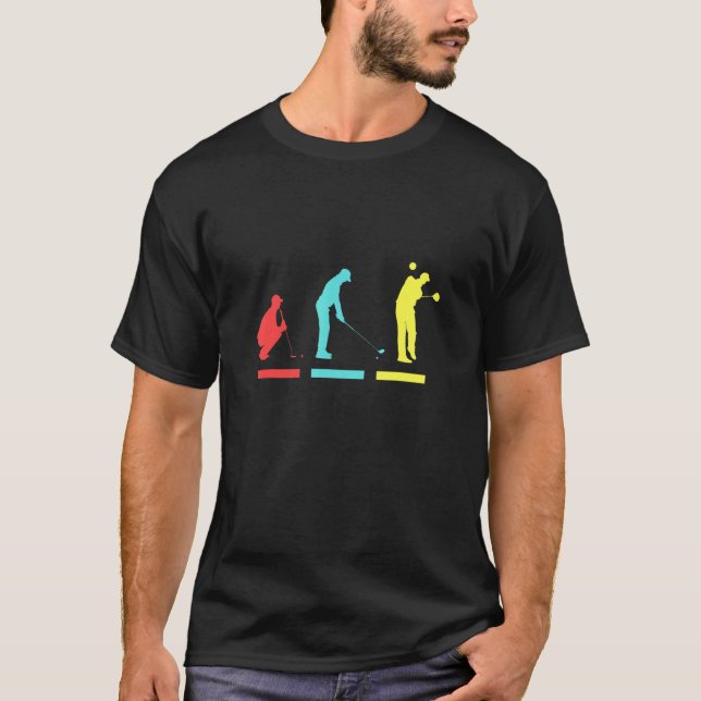 Golf Position Golfer Golfing Golfing Golf Swing Go T Shirt (Framsida)