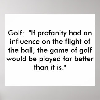 Golf Poster