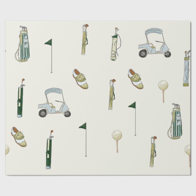 Golf Presentpapper (Seam)
