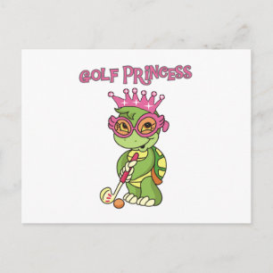 Golf Princess T-shirts och Gifts Vykort