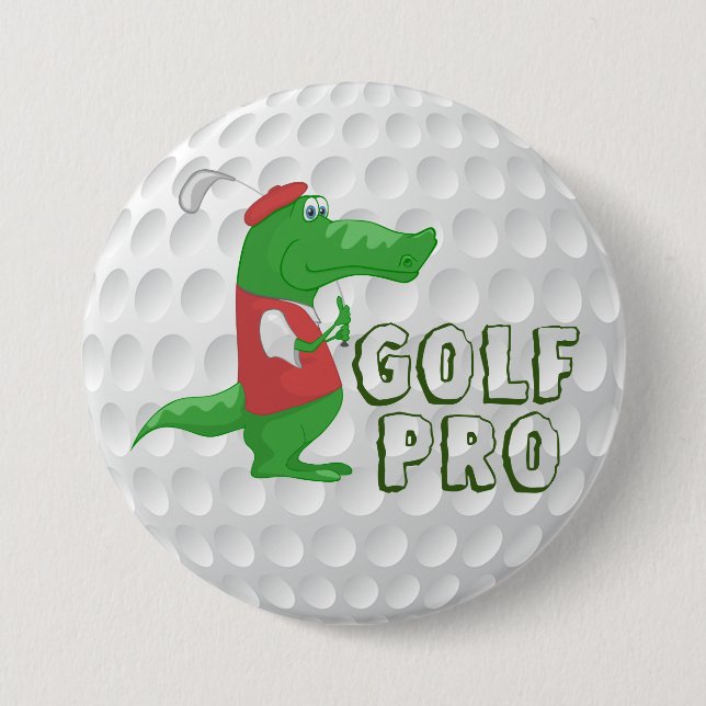 Golf Pro Alligator Knapp (Framsida)