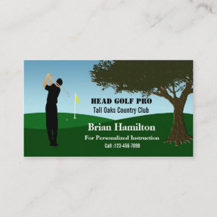 Golf Pro-instruktör Visitkort