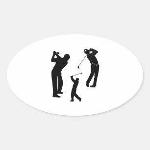 Golf Pro Ovalt Klistermärke