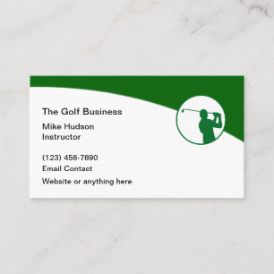 Golf Professionell Modern Affärskort Visitkort