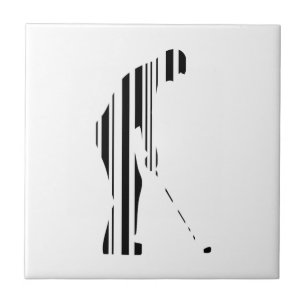 GOLF PUB CODE Golfer Golfing Sports Mönster Desig Kakelplatta