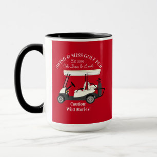 Golf Pub Golf Cart Beer & Snacks Vild Story Mugg