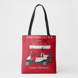 Golf Pub Golf Cart Beer & Snacks Vild Story Tygkasse