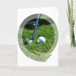 Golf Putt-hälsningskort Kort