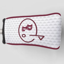Golf Putter Cover - Personlig Design (Burgundy)