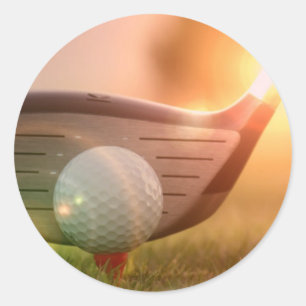 Golf Putter Stickers Runt Klistermärke