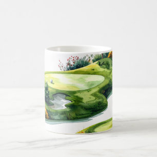 Golf Putting Green Kaffemugg