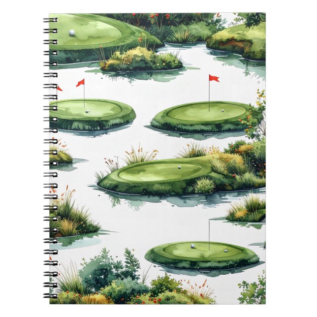 Golf Puttinggröna Anteckningsbok (Framsidan)