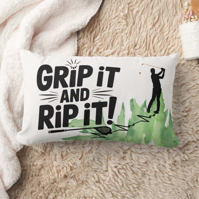 Golf Quotes Motivation Funny för Golfer Lumbarkudde (Filt)