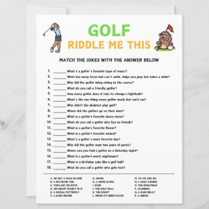 Golf Riddle Me det här spelet