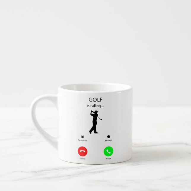 Golf ringer, ger till Golfer, Golfer Gift Espressomugg (Vänster)