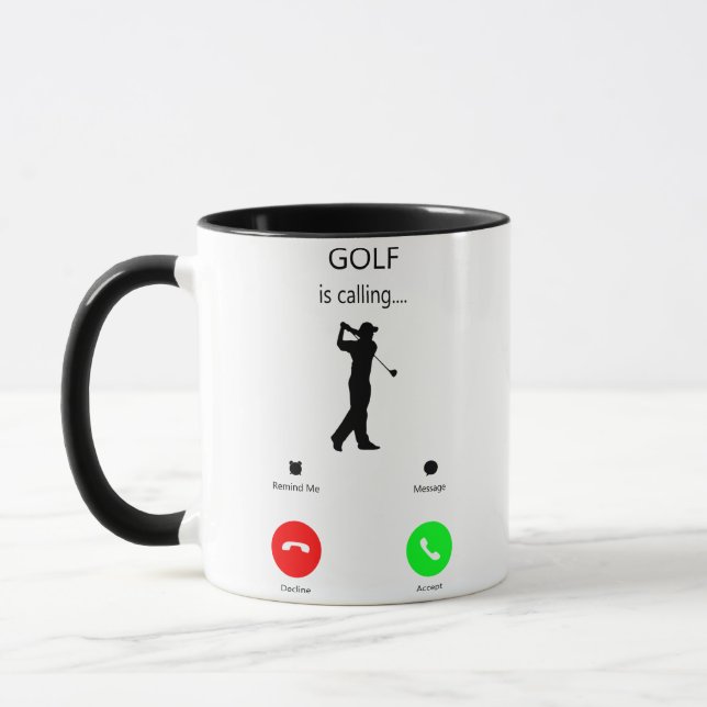 Golf ringer, ger till Golfer, Golfer Gift Mugg (Vänster)