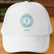Golf Roliga Damer Golfare Tee Tid Teal