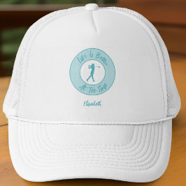 Golf Roliga Damer Golfare Tee Tid Teal Keps