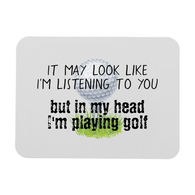 Golf roligt magnet (Horisontell)