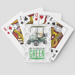 Golf Roligt Tales Favorit är grön Casinokort