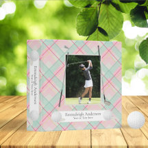 Golf Rosa Argyle Photo Scrapbook Album