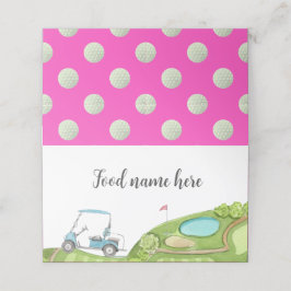 Golf Rosa Tält Place Birthday Baby Shower Placeringskort