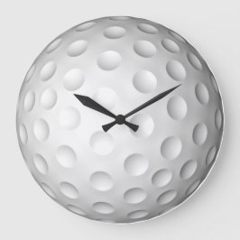 Golf Round Clock Stor Klocka