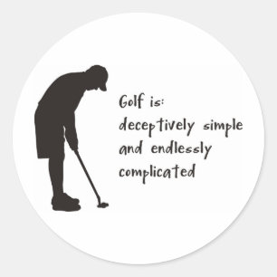Golf Runt Klistermärke