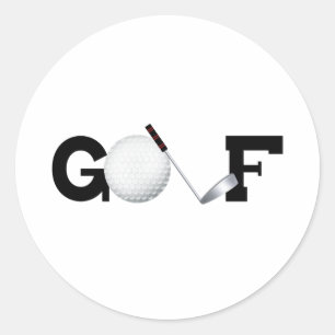 Golf Runt Klistermärke