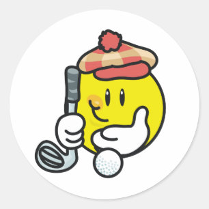 Golf Runt Klistermärke